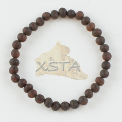 Dark cherry Amber bracelet baroque raw